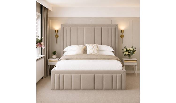 Bed Choices Emperor Single Ottoman Bed Frame With 54" Headboard - Silver