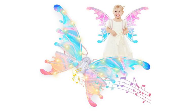 deAO Glowing LED Butterfly Fairy Wings