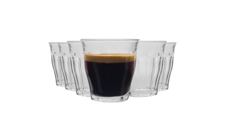 Duralex Picardie 90ml Shot Glass Espresso Cups - Pack of 6