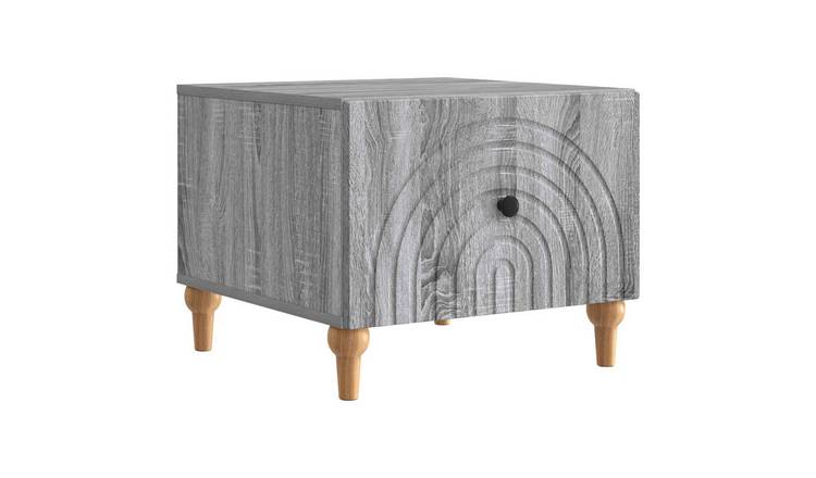 Walplus Living Room Engineered Wood Coffee Table - Grey sonoma - 49 x 50 x 40 cm