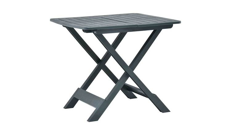 Walplus Plastic Folding Garden Table - Green - 79 x 72 x 70 cm