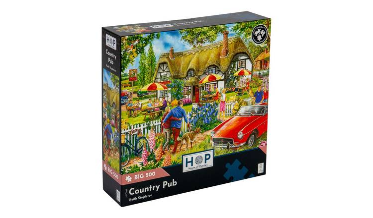 The House of Puzzles Country Pub BIG 500 Piece Jigsaw Puzzle