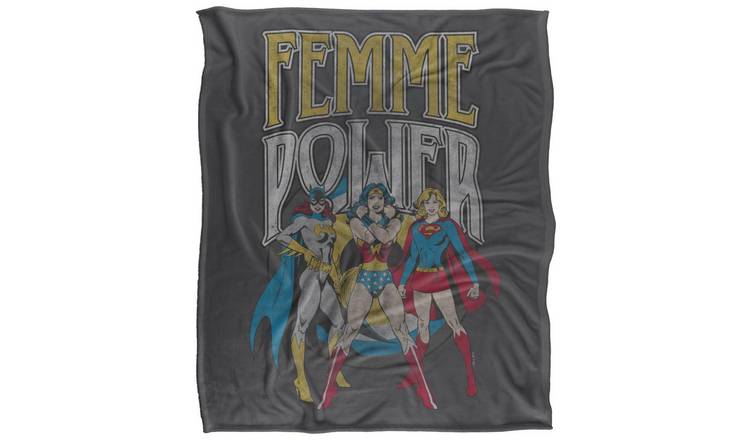 Wonder Woman Femme Power Character Poses Soft Touch Blanket - 147cm x 91cm