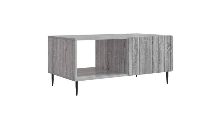 Walplus Coffee Table - Grey and Black - 90 x 50 x 40 cm