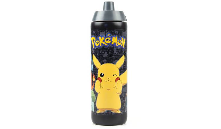 Pokemon Pikachu Kids Unisex Screw Water Bottle - Black