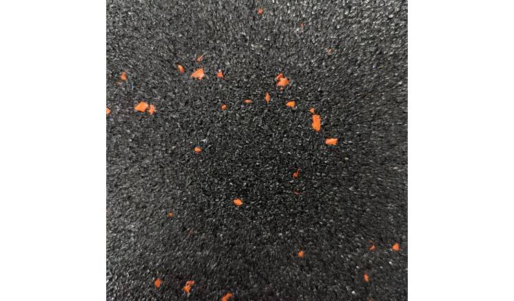 Ark Mat Orange Fleck 10mm Rubber Crumb Gym Floor Tiles - 1m x 1m