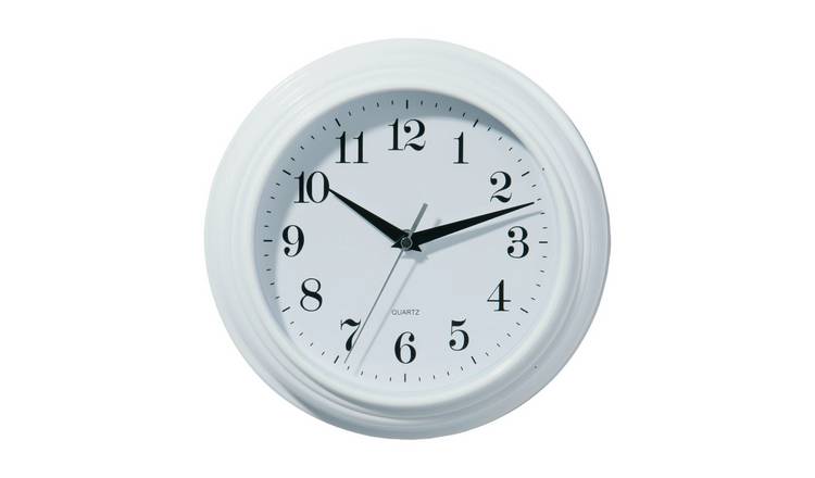 Orsina Pelham 25cm Dia Vintage Wall Clock - White