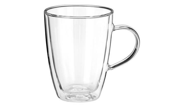 Orsina Amari Double Wall Glass Mug 330ml – Clear