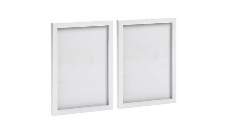 Nicola Spring Photo Frames - 8 x 12" - Set of 2 - White
