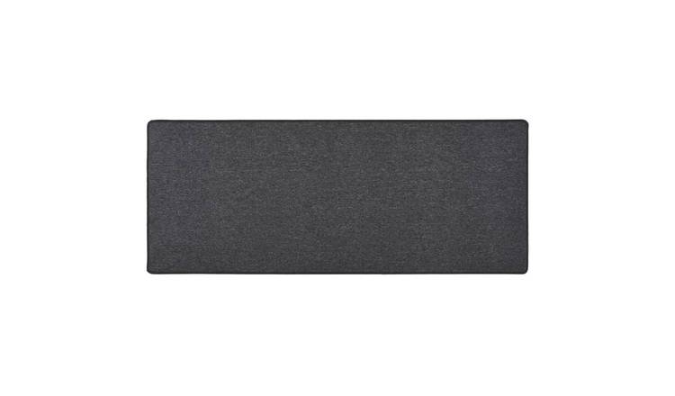 Walplus Polypropylene 3 mm Pile Carpet Runner - Anthracite - 80 x 200 cm