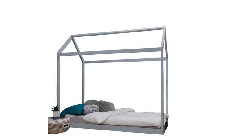 Noa & Nani Kara Single 4 Poster Bed Frame - Grey