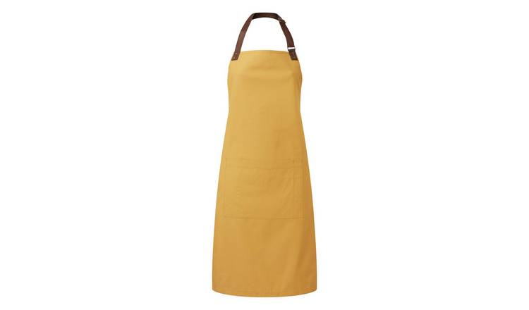Premier Adults Unisex Annex Bib Apron - Mustard