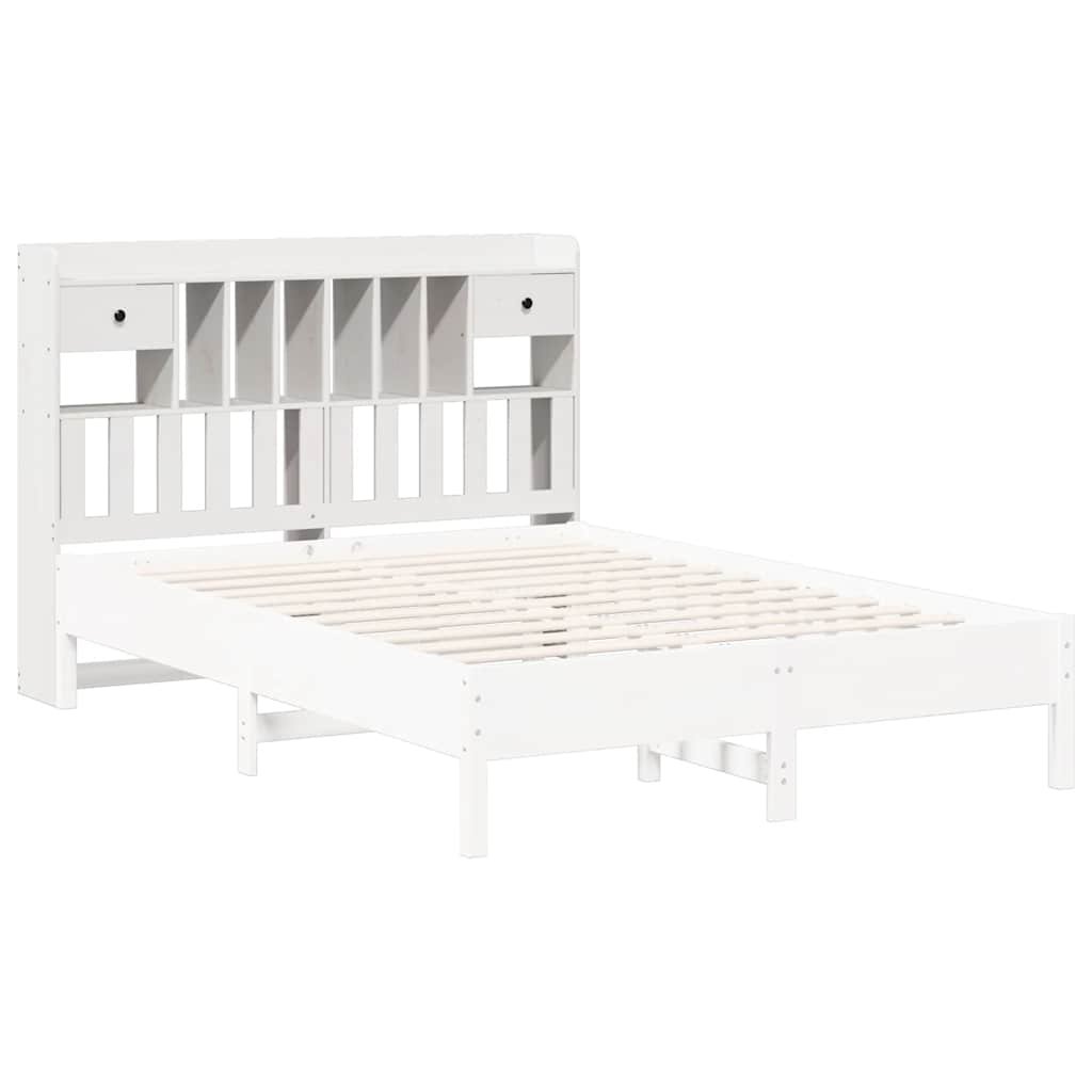 Walplus Pine Wood Headboard with Storage - White - 146 x 23 x 110 cm - Image 8