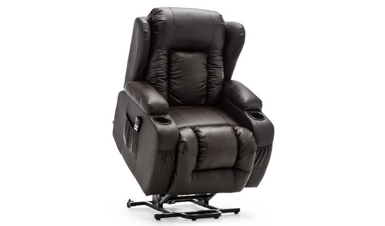 Furniture Online Caesar Dual Motor Rise Recliner Heat And Massage Chair