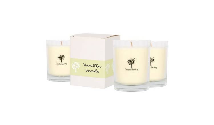 Nicola Spring Soy Wax Scented Candles - Vanilla Sands - Pack of 3