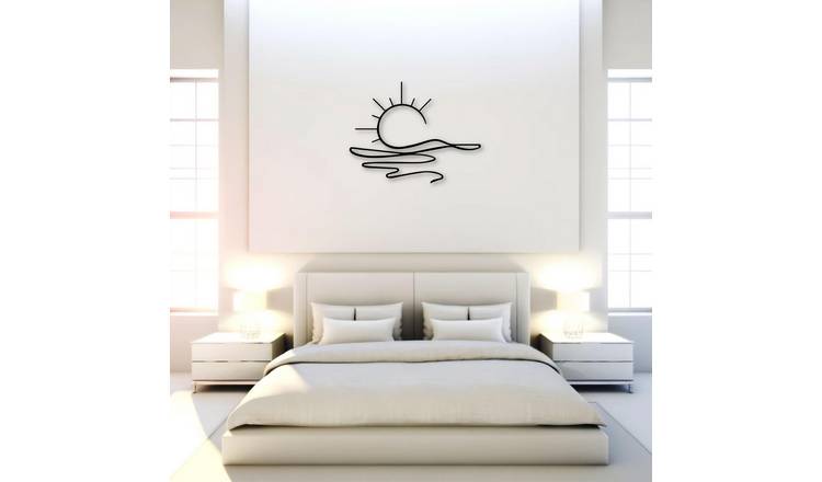 Decortie Metal Wall Art-Sun-03 Metal Wall Art - Black