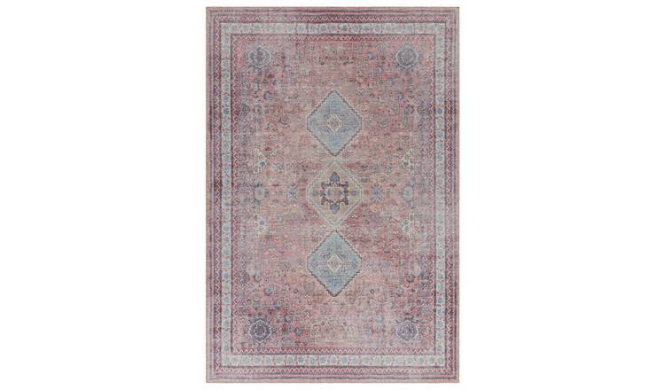 Mega Flooring Red Traditional Abstract Rug - 120 x 170cm