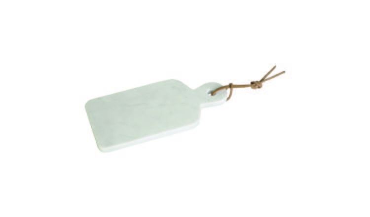 Orsina Kindia Marble Small Rectangular Paddle Board - White