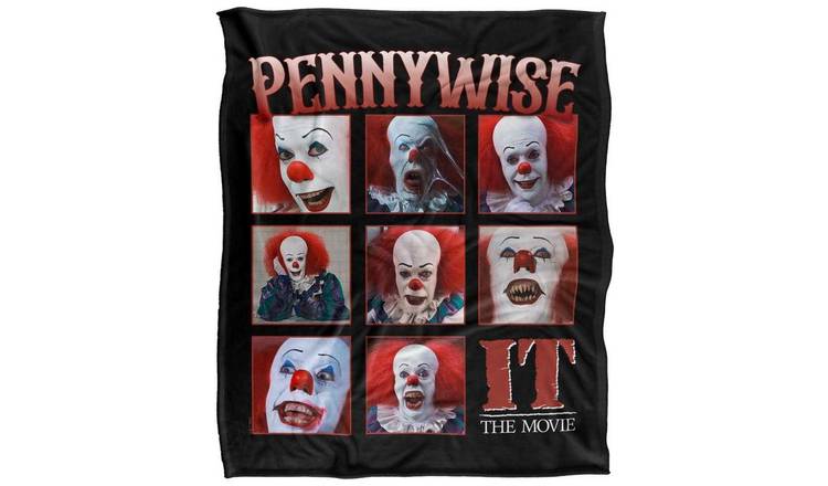 It Pennywise Movie Soft Touch Black Blanket - 152cm x 127cm