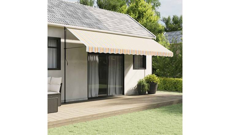 Walplus Polyester Awning Replacement Fabric - Multicolour - 500 cm