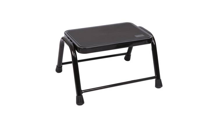 Harbour Housewares Metal Step Stool - Black