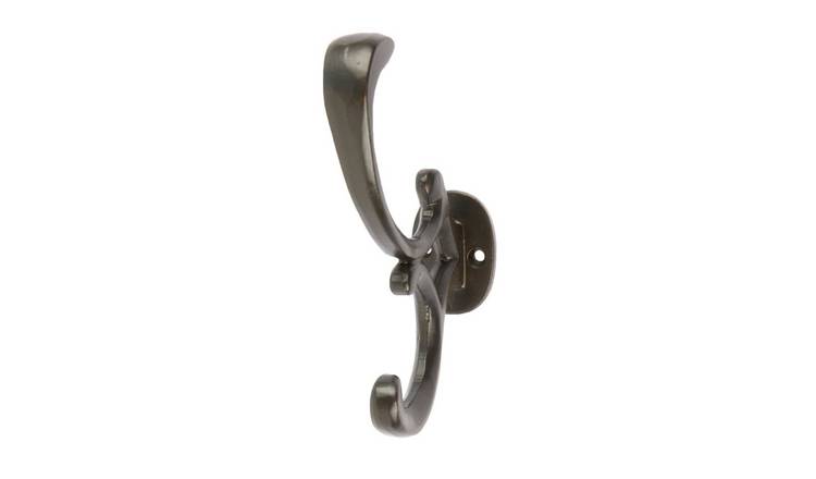 Hammer & Tongs Ornamental Hat & Coat Hook - Black