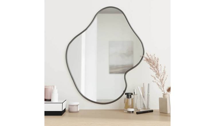Walplus Glass Wall Mirror 4 mm Thick - Black - 60 x 50 cm