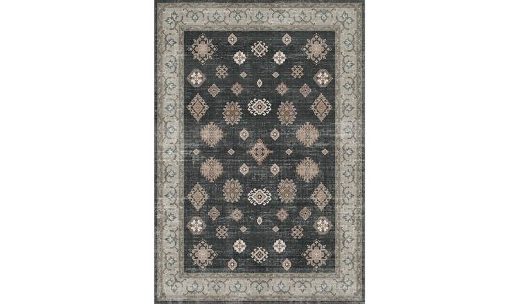 The Rugs Dark Grey Farah Persian Classic Rug - 120 x 170cm