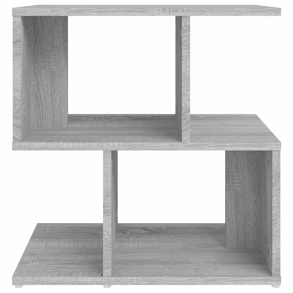 Walplus Engineered Wood Bedside Cabinet - Grey and Oak - 50 x 30 x 51.5 cm - Image 4