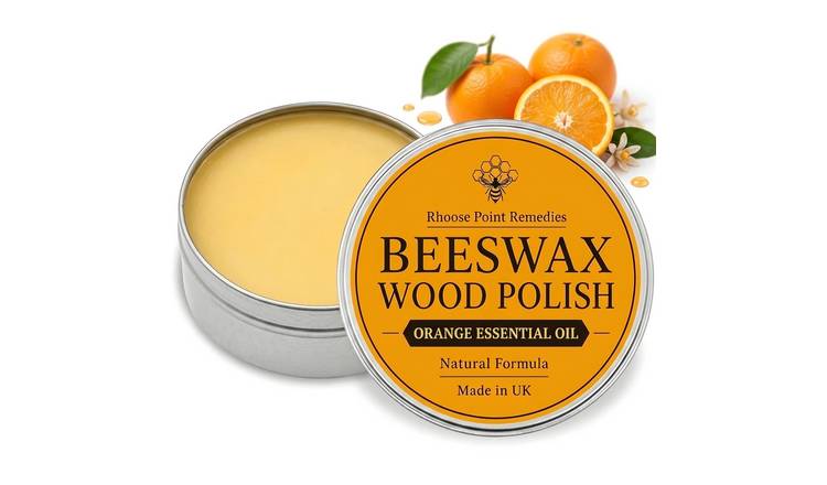 Rhoose Point Remedies Beeswax Polish for Wood & Furniture with Orange - 100ml