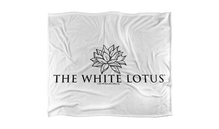 The White Lotus Logo Soft Touch Blanket - 147cm x 91cm