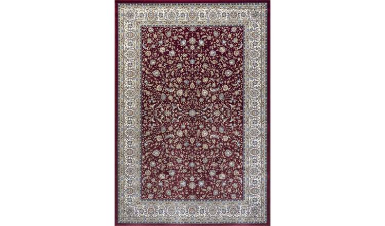 Mega Flooring Red Traditional Bordered Rug - 80 x 150cm