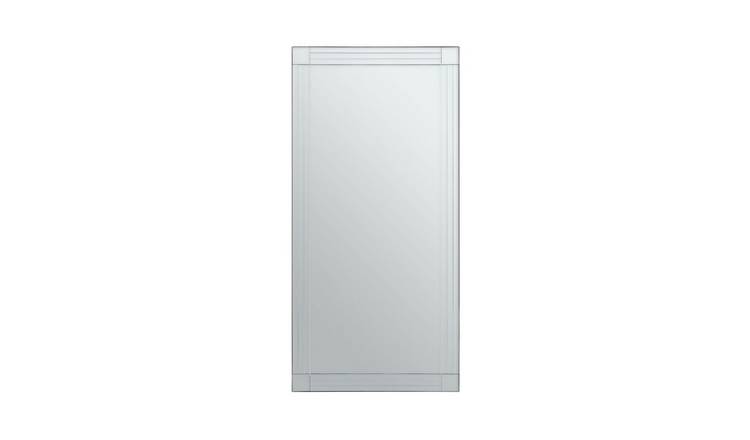Orsina Sana Linear Detail Full Length Wall Mirror - Clear