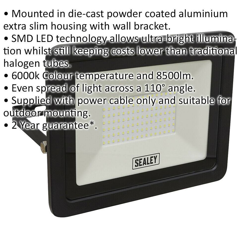 Loops Direct Extra Slim 100W SMD LED Floodlight - IP65 6000K - Image 3