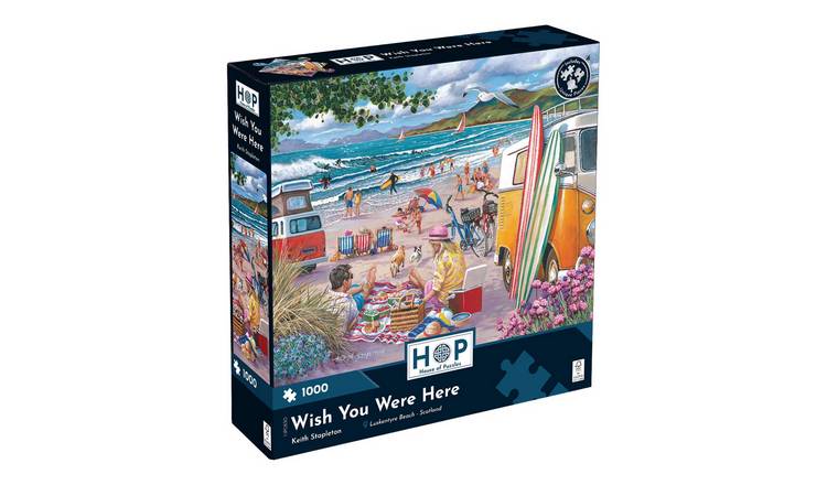 The House of Puzzles Wish You Were Here 1000 Piece Jigsaw Puzzle