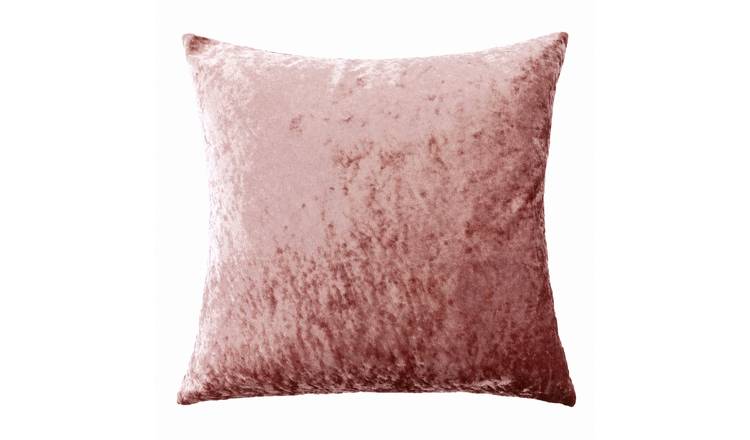 New Edge Blinds Crushed Velvet Blush Pink Cushion Cover - 43 x 43cm