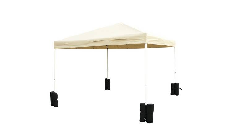 Outsunny 4 pcs Gazebo Weight for Gazebo Marquee Tent Canopy - Black