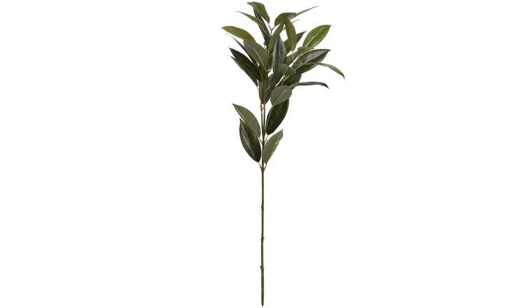 Hill Interiors Faux Bay Leaf Spray - Dark Green