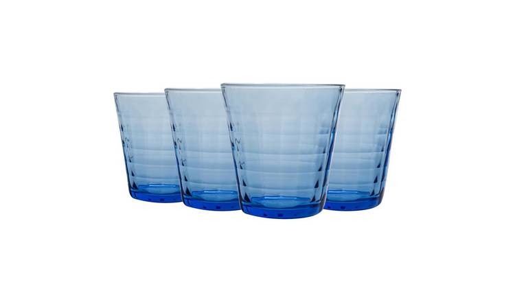 Duralex Prisme 275ml Drinking Glass Tumblers Pack of 12 - Blue