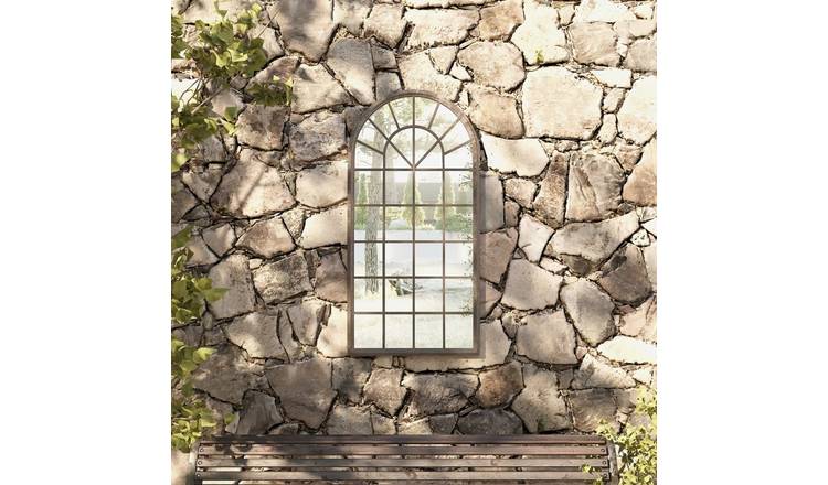 Walplus Iron Garden Mirror - Cream - 90 x 45 cm