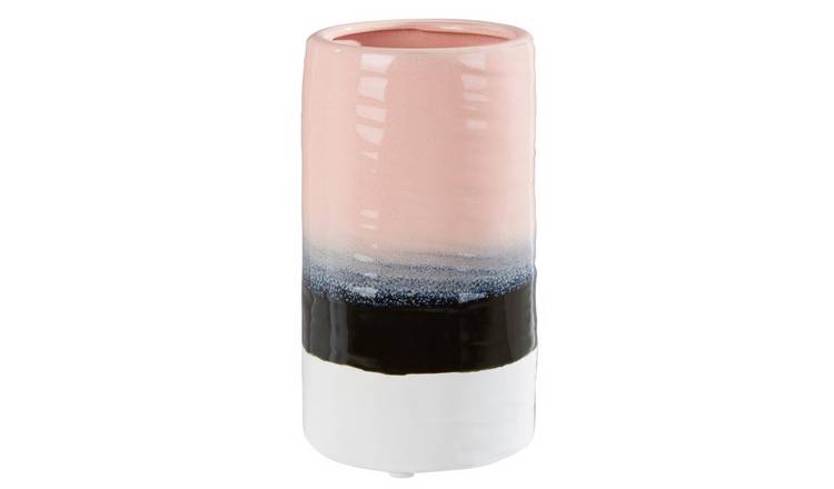 Orsina Caldera Dip Dye Effect Cylindrical Vase