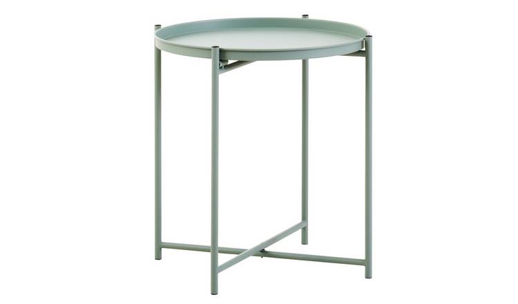 Orsina Trosa Iron Side Table - Green