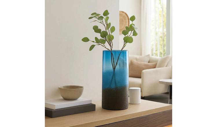 Orsina Chiara Large Effect Vase - Blue Sand