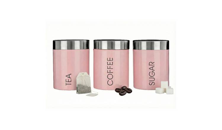 Orsina Liberty Enamel Set of 3 Canisters – Pink