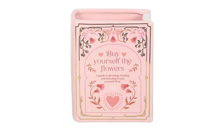 Something Different Buy Yourself The Flowers Book Vase - Pink