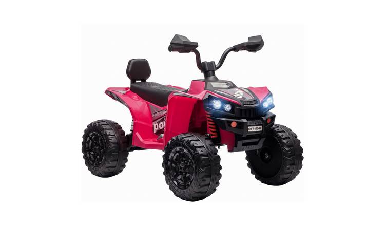 AIYAPLAY 24V 2 Seater 3-8 Years Dual Motor Electric Quad Bike - Pink
