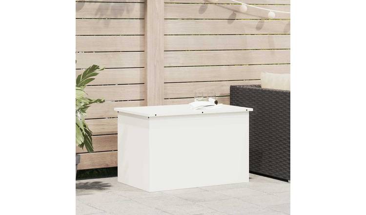Walplus Steel Outdoor Storage Box - White - 80 x 50.5 x 50 cm