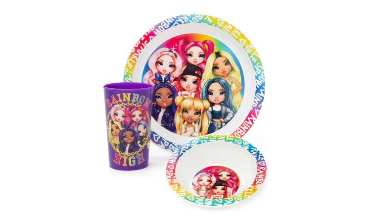 Rainbow High Kids Unisex 3 Piece Tableware Set - Multicoloured