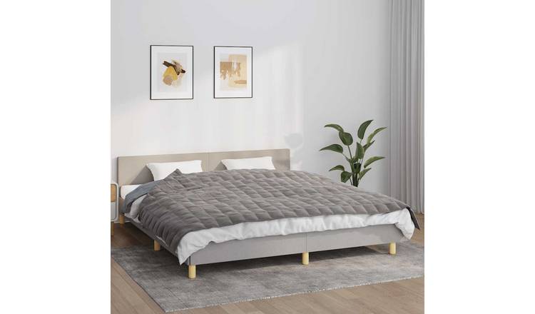 Walplus 11 kg Polyester Weighted Blanket - Grey - 155 x 220 cm