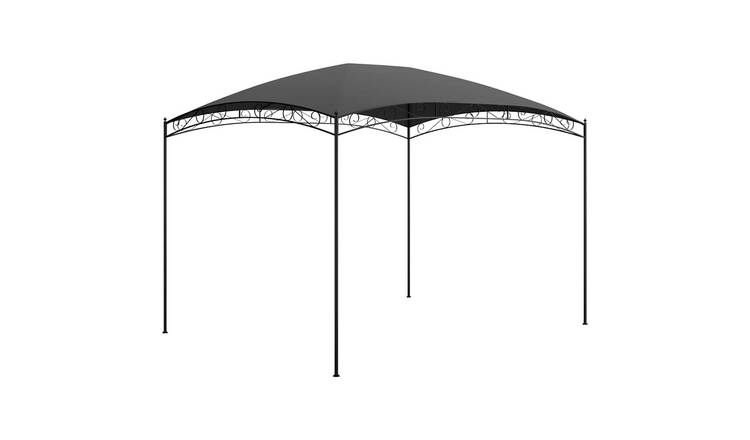 Walplus 3 x 4 x 2.65 m 180gsm Garden Gazebo - Anthracite